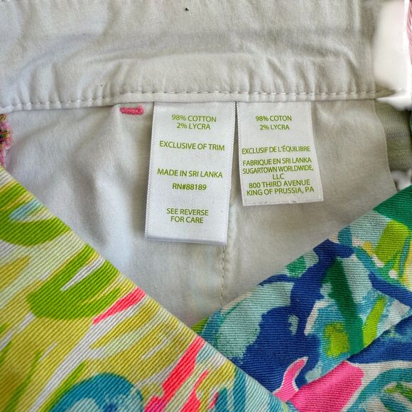 EUC Lilly Pulitzer 5" Buttercup‎ Low Rise Stretch Short Size 0 Colorful Beachy - Picture 5 of 5